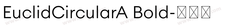 EuclidCircularA Bold字体转换